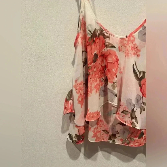SHOW ME YOUR MUMU Jodi Rae Ruffle Tank Blossom Blush / Size Small / - Picture 6 of 7
